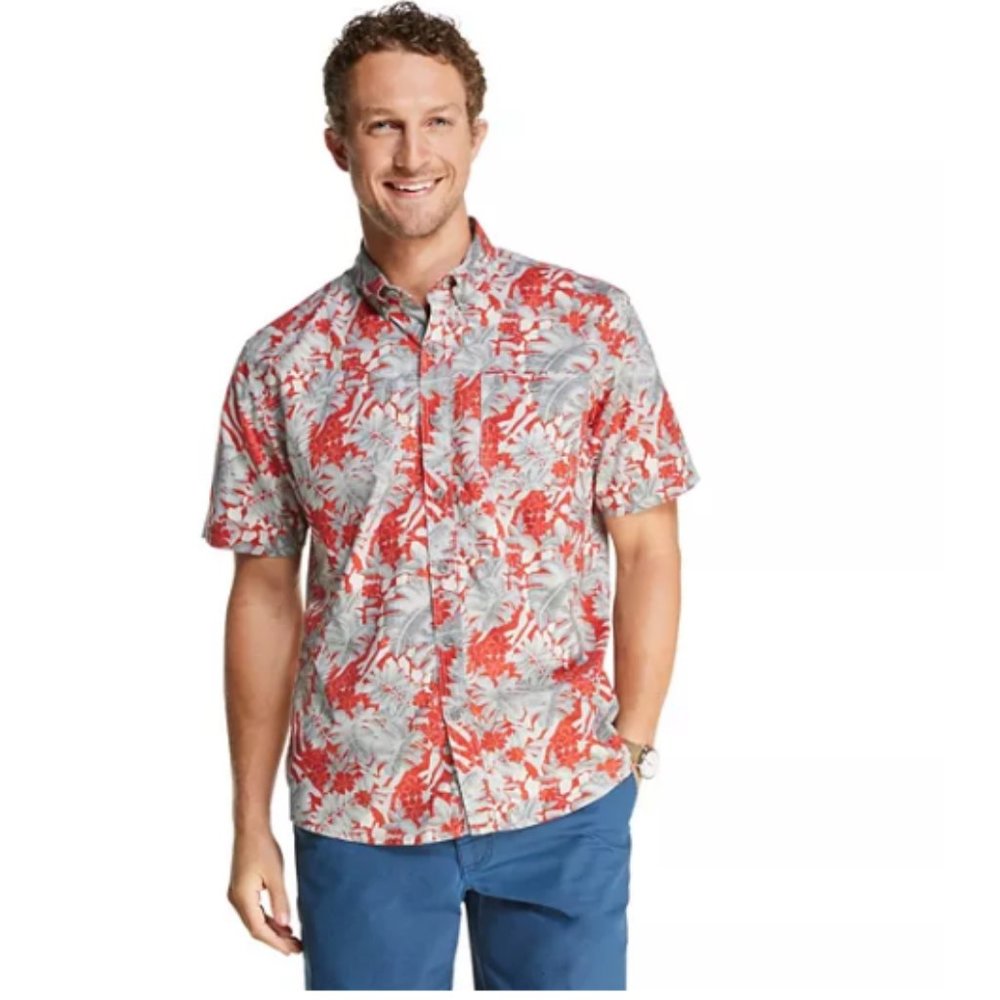 Men's G.H. Bass Bluewater Bay Printed Button-Down Shirt